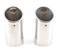 Exhaust Tailpipe For A1 A3 8p A4 B8 Q5 1.8t 2.0t 2009-on Tail Pipe Tailpipe Finisher End Trim Mufflers Cover 2pc Exhaust Muffler Tips