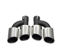 Exhaust Tailpipe For A4 B8 B9 For A5 Car End Pipes | For A6 C7 C8 For A7 S4 S5 S6 Quad Exhaust Tips Stainless Steel 58mm Inlet