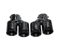 Exhaust Tailpipe For BMW 3 Series For M240i For M340i For M440i G20 G21 G23 G42 Tailpipe Carbon Fiber Muffler Exhaust Tip Nozzles Car Exhaust Pipe(Black)