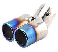 Exhaust Tailpipe For Focus For Fiesta 2009 2010 2011 2012 2013 Twin Curved Tailpipe Car Exhaust Tail Pipe Muffler 4(2)