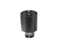 Exhaust Tailpipe For VW For GTI For MK7 For Golf 7 1 PCS 51 54 57 60 63mm Matte Stainless Steel Car Exhaust Tip Pipe Universal Nozzle Muffler Car Exhaust Pipe(Black63mmOD101mm)