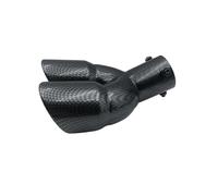 Exhaust Tailpipe Muffler Universal 63mm Car Muffler Exhaust Tip Tail Pipe Stainless Steel Rear Throat Accessories 2024 Tailpipe Tube(Carbon bent)