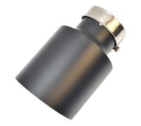 Exhaust Tailpipe Setrs Universal Car Accessories Stainless Steel Muffler Matt Black Tip Slash Cut End Pipe Rear Tailpipe End Throat(51-76)