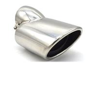 Exhaust Tailpipe Stainless Steel Car Exhaust Muffler Tips Pipe Exhaust Tip Pipe Cover For Suzuki For SX4 Accessories Car Muffler Pipe(Silver)
