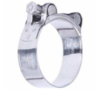 Exhaust Tailpipe Stainless Steel Steel Pipe Hose Clamp Clip Fixed Clip Universal Pipe Clamp Automobile and Motorcycle Exhaust Pipe(113-121MM)