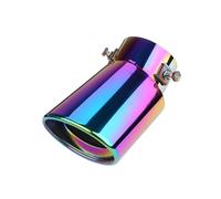 Exhaust Tailpipe Tail Pipe 2.5" Inlet Car Auto Exhaust Muffler Tip Pipe Stainless Steel Chrome Trim Rear Tail Throat For Most Cars(CL 2)