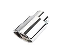 Exhaust Tailpipe Tail Pipe 2.5" Inlet Car Auto Exhaust Muffler Tip Pipe Stainless Steel Chrome Trim Rear Tail Throat For Most Cars(SL 1)