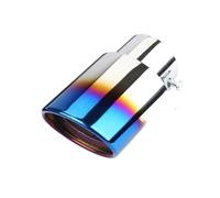 Exhaust Tailpipe Tail Pipe 2.5" Inlet Car Auto Exhaust Muffler Tip Pipe Stainless Steel Chrome Trim Rear Tail Throat For Most Cars(GB 1)