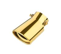 Exhaust Tailpipe Tail Pipe 2.5" Inlet Car Auto Exhaust Muffler Tip Pipe Stainless Steel Chrome Trim Rear Tail Throat For Most Cars(GD 2)