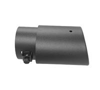 Exhaust Tailpipe Tail Pipe Car Exhaust Muffler Tip Aluminum Alloy Tail Throat Tailpipe Oval Rear Modification Parts(Long Straight)