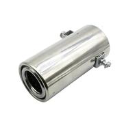 Exhaust Tailpipe Tail Pipe Exhaust Pipe Tip Car Auto Muffler Steel Stainless Trim Tail Tube Systems Mufflers Motorcycle Accessorie(Flat)