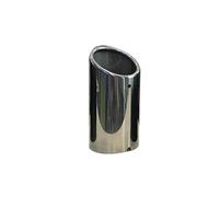 Exhaust Tailpipe Tail Pipe For A3 A1 For A4 B8 For Q5 75mm Carbon Car Rear Exhaust Tail Pipe Muffler Throat 3 Colors(1pcs Silver)