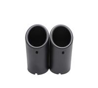Exhaust Tailpipe Tail Pipe For A3 A1 For A4 B8 For Q5 75mm Carbon Car Rear Exhaust Tail Pipe Muffler Throat 3 Colors(2pcs Matte Black)