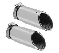 Exhaust Tailpipe Tail Pipe For Benz For C180 Car Exhaust Muffler Tip Stainless Steel Pipe Chrome Modified Rear Tail Throat Liner Accessor 2Pcs