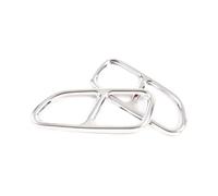 Exhaust Tailpipe Tail Pipe For Benz For CLA For SLK R172 For CLS C218 SL R230 2013-2016 Car Rear Exhaust Tail Throat Pipe Cover Trim Muffler Retrofit(Silver)