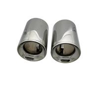 Exhaust Tailpipe Tail Pipe For BMW For X1 For F48 2016-2021 One Pcs 304 Stainless Steel Car Exhaust Muffler Tip Chrome(Sliver)