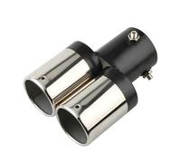 Exhaust Tailpipe Tail Pipe For Car Exhausts Double Muffler Universal Rear Tail Throat Dual Pipe Stainless Steel Modified Exhaust Tips(Style1)