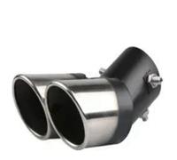 Exhaust Tailpipe Tail Pipe For Car Exhausts Double Muffler Universal Rear Tail Throat Dual Pipe Stainless Steel Modified Exhaust Tips(Style10)
