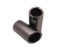 Exhaust Tailpipe Tip FOR A1 A3 A4 A5 A6L Q3 Q5 Q7 FOR Golf 6 7 FOR Octavia FOR Superb Silver/Black Muffler Tips Dual Muffler Tip(63mm Black)