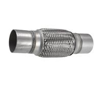 Exhaust Tailpipe Tip Universal 61mm / 2.40" 65mm / 2.56" 50/60/70/76mm Exhaust Flexible Pipe Tubing Joint Welding Extension Dual Muffler Tip(60x64x290mm)
