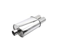 Exhaust Tailpipe Tip Universal Inlet 63mm/2.5inch Outlet 76mm/3inch Staineless Steel Auto Tuning Exhaust Double Outlet Tips Dual Muffler Tip