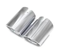Exhaust Tailpipe Tips For 3 Series G20 G21 320d 2020 2021 2022 Automotive Silencer Muffler Tip Tailpipe Exhaust System Nozzle(L R silver)