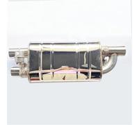 Exhaust Tailpipe Universal 51MM 60MM 63MM 70MM 76MM Car Exhaust Pipe Vacuum Pump Variable Dual Valve Mufflers Remote Control End Pipes(76MM Muffler)