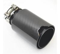 Exhaust Tailpipe Universal Automobile Exhaust Pipe Muffler Pipe Carbon Fiber Exhaust Tips Accessories Carbon Fiber Stainless Steel Car Exhaust Tail End Pipe(70 IN -93 OUT)
