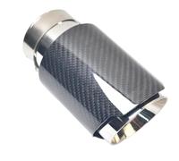 Exhaust Tailpipe Universal Car Accessories Stainless Steel Muffler Glossy Tip Slash Cut End Pipe Bevel Edge Rear Tailpipe End Throat(60-101)