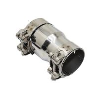 Exhaust Tailpipe Universal Car Stainless Steel Exhaust Pipe Adapter Motorcycle Exhaust Muffler Pipeline Pipe Car Muffler Pipe(I.D 51MM-57MM)