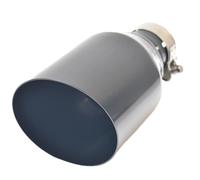 Exhaust Tailpipe Universal Stainless Steel Car Muffler Accessory Matt Black Slash Cut End Pipe Automotive Exhaust Tip Rear Tailpipe End Throat(76-101)