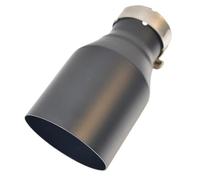 Exhaust Tailpipe Universal Stainless Steel Car Muffler Accessory Matt Black Slash Cut End Pipe Automotive Exhaust Tip Rear Tailpipe End Throat(63-101)