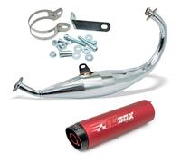 Exhaust Tecnigas XS-2 Chrome for Derbi, Aprilia, Gilera