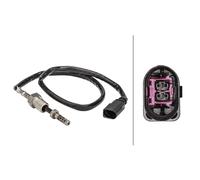 HELLA 6PT 358 181-141 Sensor, exhaust gas temperature - 2-pin connector - Bolted - Cable: 475mm