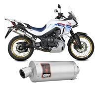 MIVV Dakar Exhaust System With Eg-Be Stainless steel / Black stainless steel