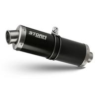 Exhaust terminal OVAL STORM Black Inox for TRIUMPH Tiger 1200 GT/RALLY 2021 2026