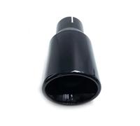 Exhaust Tip 1 PC Car Exhaust Tip Glossy Black Stainless Steel For BMW Car Universal Exhaust System Muffler Tip End Pipe Exhaust Pipe(IN 70MM-OUT 114MM)