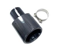 Exhaust Tip 1 Pcs Oval Slanted Exhaust Carbon Fibre Muffler Exhaust Tips Muffler Pipe Tailpipe Trims Nozzles Tails Universal Car Exhaust(48mm-105mm Oval)
