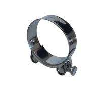 Exhaust Tip 1 Pcs Stainless Steel Motorcycle Exhaust Clamp Clip for Slip-on Motorcycle Muffler Clamp Kit Tailpipe Pipe(74mm-78mm)