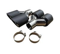 Exhaust Tip 1 PCS.Y-Type Dual-Outlet Exhaust Tip Nozzle Carbon Fiber(66mm IN-89mm OUT)