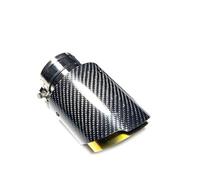 Exhaust Tip 1 Piece Carbon Muffler Tip Exhaust System Universal Stainless Gold Mufflers Pipe For BMW Tail Pipe(ID 57MM-OD 101MM)