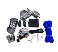Exhaust Tip 1 Set Car Exhaust Control Valve Set with Vacuum Actuator Cutout 2 2.5 3inch Pipe Close Style with Wireless Remote Controller Tailpipe Pipe(63MM Full Set)