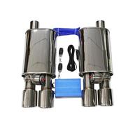 Exhaust Tip 1 To 2pcs Car Exhaust Vacuum Valve Control Exhaust Pipe Kit Variable Silencer Stainless Universal 51MM 63MM 76MM Exhaust Tail Pipe(63MM10)
