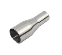 Exhaust Tip 19mm 25mm 32mm 38mm 45mm 51mm OD Butt Welding Reducer SUS 304 Stainless Steel Sanitary Pipe Tailpipe Pipe(45mm to 19mm)