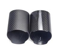 Exhaust Tip 1pc Car Universal Exhaust Pipe Cover Exhaust Muffler Pipe Tip Case Exhaust Tip Housing Carbon Fiber Tail Throat(Glossy In 98.5mm)