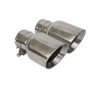 Exhaust Tip 1PCS Car Accessories Stainless Steel Universal Exhaust Tip/Muffler Pipe Inlet (63mm) Outlet (89mm) For BENZ Tail Throat(80MM IN 101MM OUT)