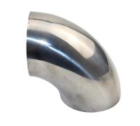 Exhaust Tip 1pcs Stainless Steel Elbow 90°Angle Elbow 1.5mm Thick 51/54/57/63/76mm Welded Exhaust Pipe Connection Pipe Tailpipe Pipe(42mm x 1.5mm)