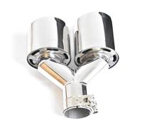 Exhaust Tip 1pcs Universal Car Exhaust Pipe Muffler Dual Tip ID 2.50 Inch OD 3.50 Inch Right Side Stainless Steel For F10 F30 Tail Throat(IN 57 mm OD 101mm)
