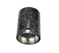 Exhaust Tip 1Pcs Universal Pipes Tail Pipe Tip Carbon Fiber Exhaust Tips Fit For BMW Performance Tail Throat(C 63MM IN-93MM OUT)
