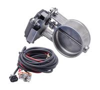 Exhaust Tip 2"/2.36"/2.5"/2.75"/3"/3.5"/4.0" Inch Electric Exhaust Control Valve Cut Out Valve With Switch Control Tailpipe Pipe(3 with switch)